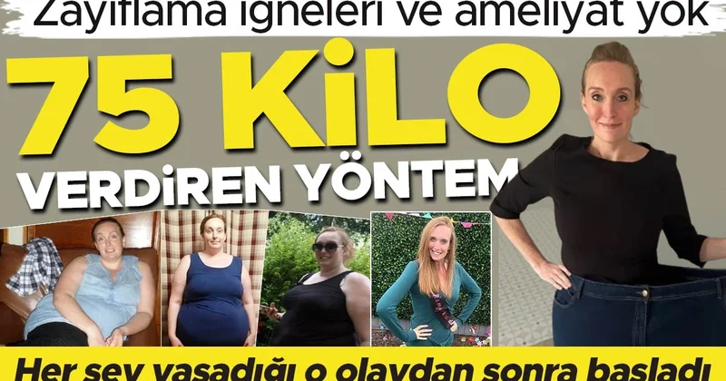 Zayıflama iğneleri yok, ameliyat yok: 75 kilo verdiren yöntem… Her şey çocuklarının önünde yaşadığı o olaydan sonra başladı…