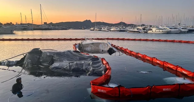 Bodrum da marinadaki yangında batan 7 motoryatın enkazı kaldırıldı Muğla Haberleri