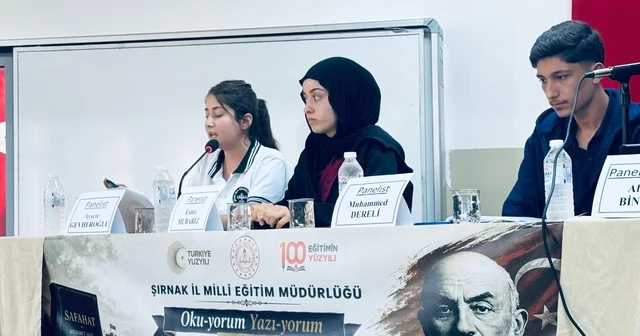 Şırnak ta Safahat panelinde gençler Akif in fikir dünyası ele alındı Şırnak Haberleri
