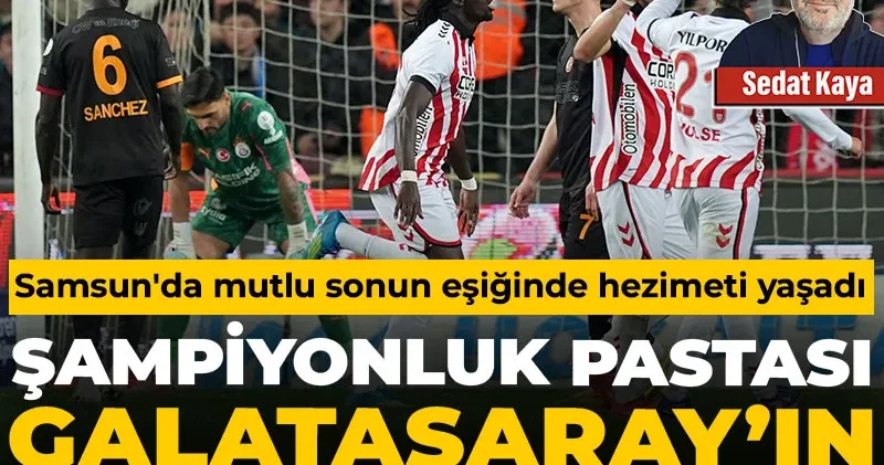 Şampiyonluk pastası Galatasaray ın kursağında kaldı