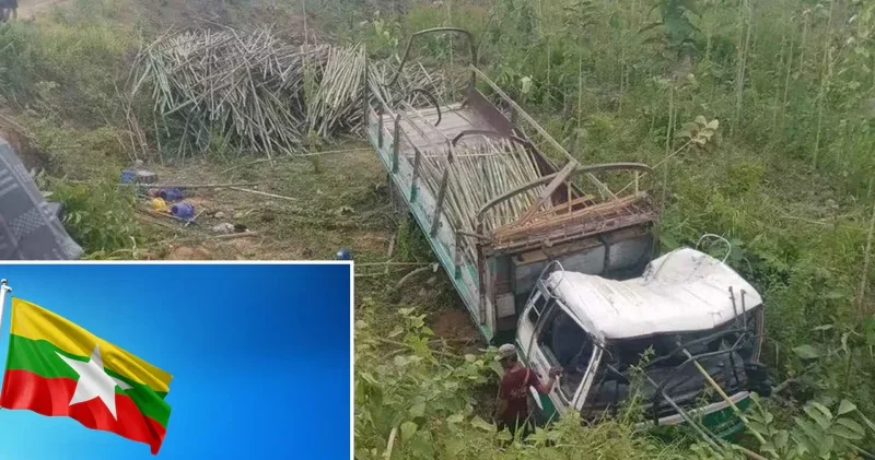 Myanmar da bambu yüklü kamyonun feci kazası: 16 ölü 21 yaralı Dünya Haberleri