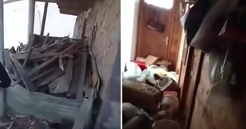 Anzer Yaylası nda aç ayılar evleri harabeye çevirdi
