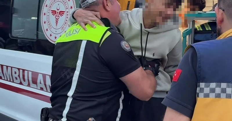 Ehliyetsiz sürücü kaçarken kaza yaptı, polise sarılıp ağladı