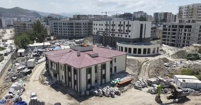 Defne ilçe jandarma komutanlığı hizmet binasında inşaat çalışmaları sürüyor Hatay Haberleri
