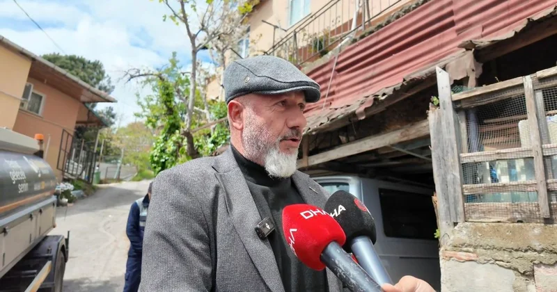 Beykoz da 4 gündür su kesintisi yaşanan mahallede, bidonlarla kuyruğa girdiler