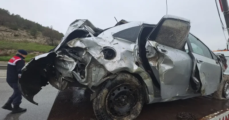 60 metrelik uçurumda korkunç kaza: 1 ölü, 1 yaralı!