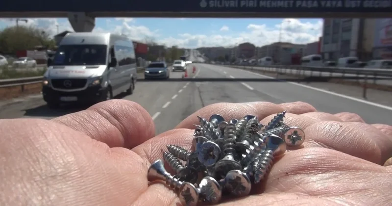 İstanbul da vida kabusu: Lastikler patladı, trafik felç oldu Sözcü Gazetesi