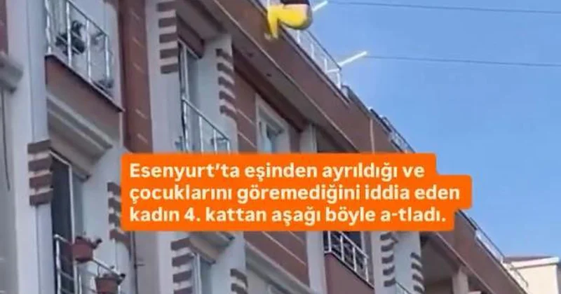 Genç kadın, 4. kattan atladı