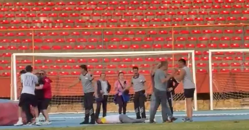Öğretmene şiddet: Ağabey eski enişteyi stadyumda dövdü