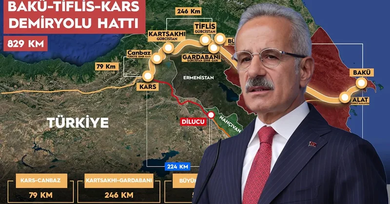 Orta Koridor un en önemli halkası devrede! Bakü Tiflis Kars Demir Yolu tam kapasiteyle işletmeye başladı