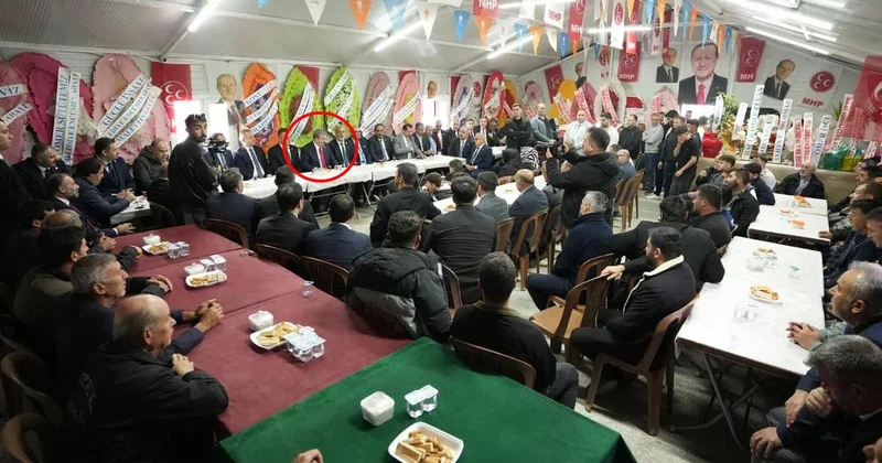 BBP lideri Mustafa Destici, MHP çadırını ziyareti etti