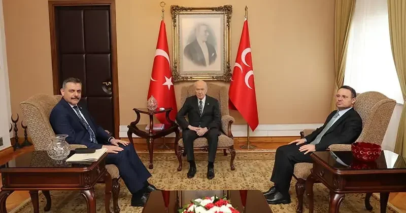 Bakanlar Çiftçi ve Gürlek, Bahçeli yi ziyaret etti