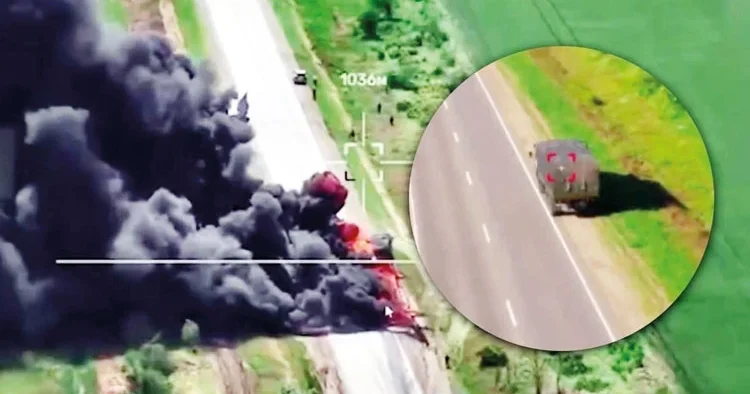 Ukrayna lojistik hattını felç etti! Rusya’nın yolu var drondan geçemiyor
