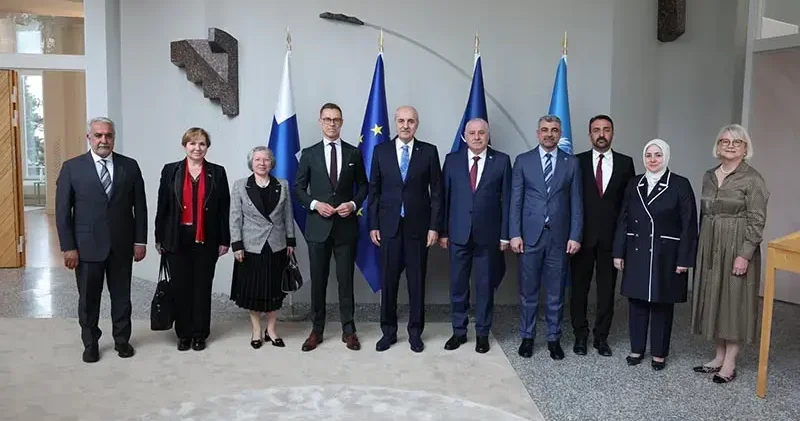 TBMM Başkanı Kurtulmuş, Finlandiya Cumhurbaşkanı Stubb tarafından kabul edildi