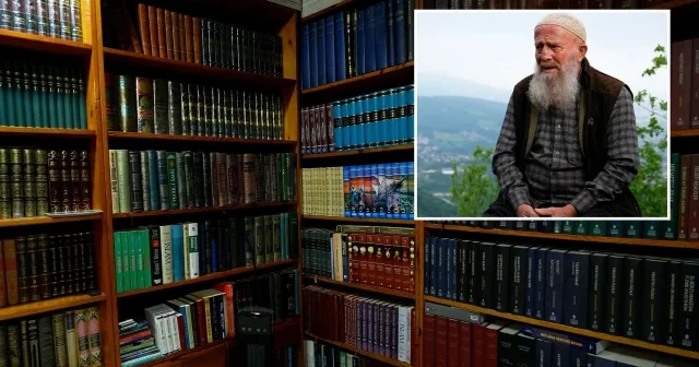 Dağ başında kütüphane kurdu VİDEO İZLE