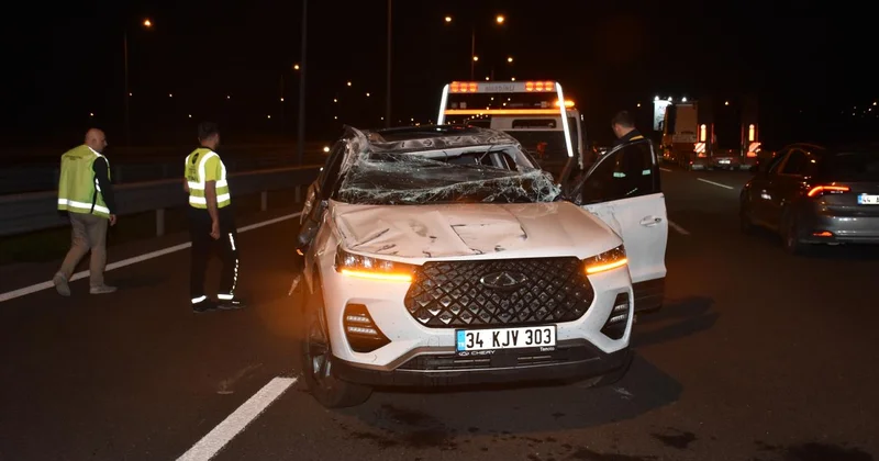 Kuzey Marmara Otoyolu nda trafik kazasında 2 kişi yaralandı