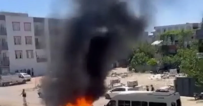 Kahta’da çöp yangını korkuttu