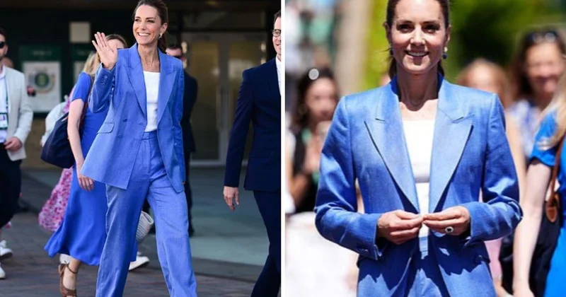 Wimbledon da Prenses Kate rüzgarı: Şıklığıyla büyüledi