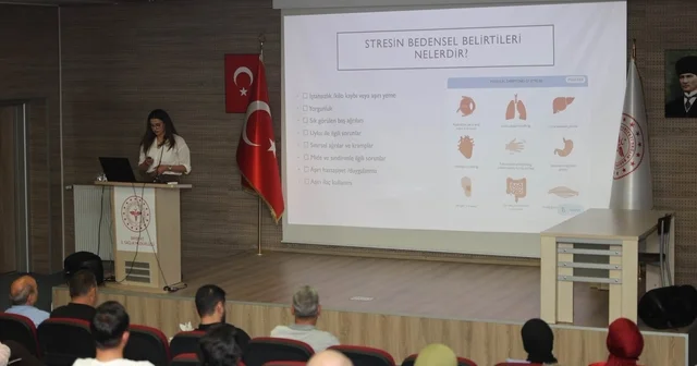 Bayburt İl Sağlık Müdürlüğünden personele stres yönetimi eğitimi Bayburt Haberleri Habertürk Yerel Haberler