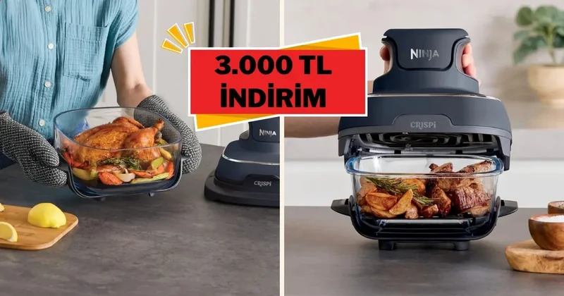 Sağlıklı ve çıtır lezzetlerin adresi Ninja CRISPi şimdi 3.000 TL indirimde