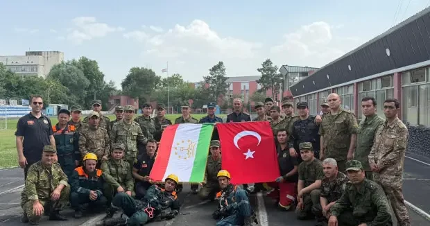 Konya haberleri Konya Büyükşehir den Tacikistan da yüksek katlı yapılara müdahale eğitimi 02 Temmuz 2026