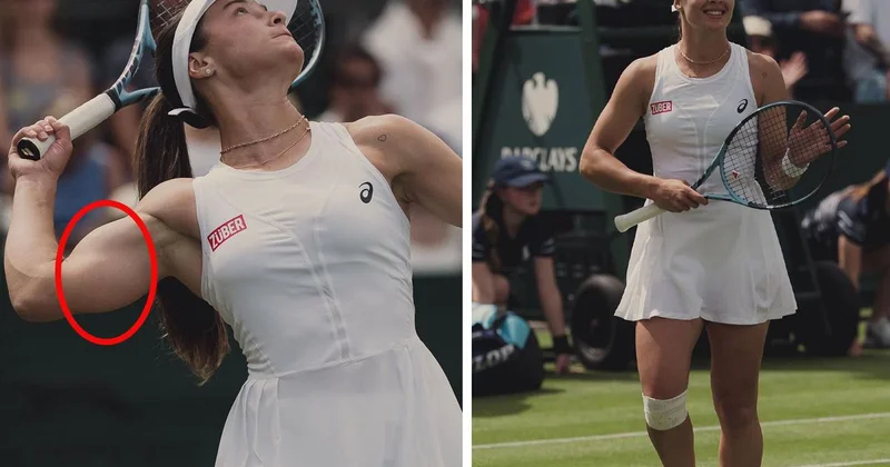 Raketinde Filistin, kortta güç! Zeynep Sönmez Wimbledon a damga vurdu