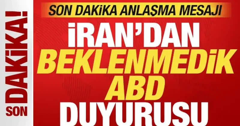 İran dan beklenmedik ABD açıklaması! Son dakika anlaşma mesajı