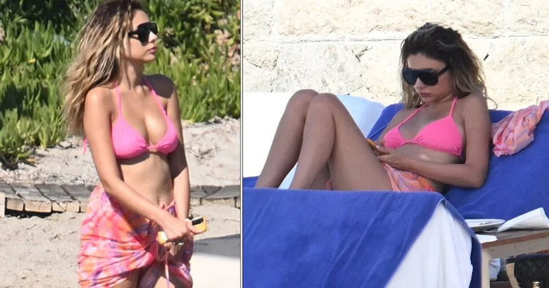 Özcan Deniz plaja inmedi; eşi Samar Dadgar plajda keyifsiz görüntülendi Sözcü Gazetesi