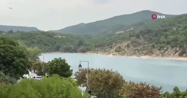 Fransa da orman yangını yeniden alevlendi: Bin 800 hektarlık alan yandı