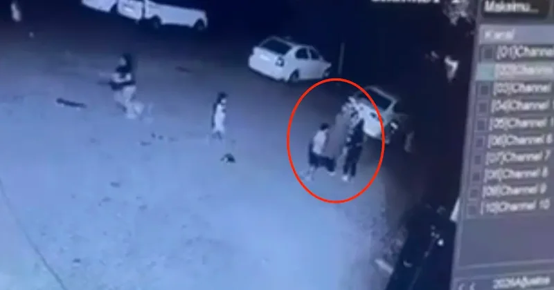 11 yaşındaki çocuğu böyle darbetti!