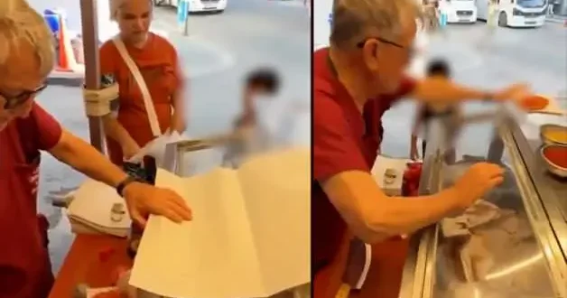Sosyal medyada gündem olan lahmacuncunun tezgâhı kaldırıldı