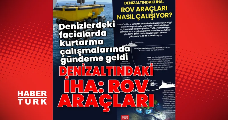 SON DAKİKA: Denizlerdeki facialarda kurtarma çalışmalarında gündeme geldi: Denizaltındaki İHA olan rov araçları Son dakika haberleri