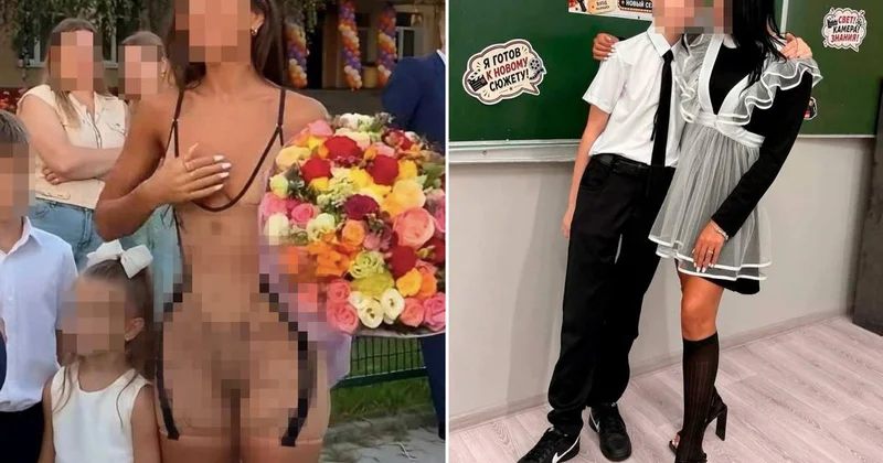 Okulun ilk gününe böyle geldiler! Ülkede tartışma başladı