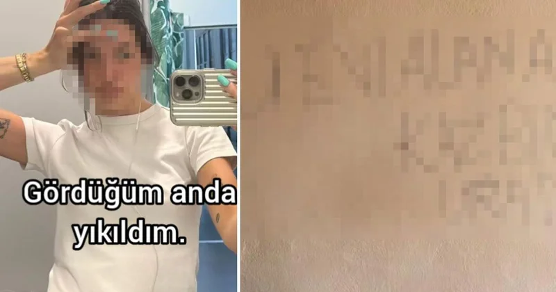 Müşteri götürdüğü evin duvarındaki yazıyı gören emlakçı yıkıldı