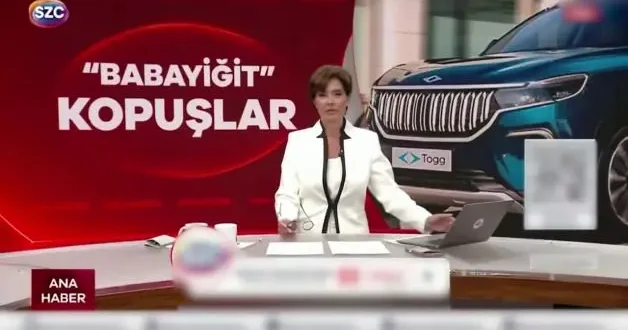 Özlem Gürses ten canlı yayında büyük gaf! TOGG un mazotla çalıştığını sandı