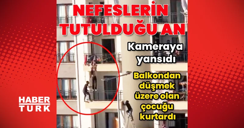 Diyarbakır’da vatandaş, düşmek üzere olan çocuğa ulaştı
