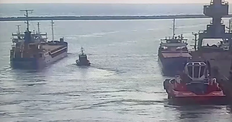 Marmara da batan geminin limandan ayrıldığı anlar ortaya çıktı