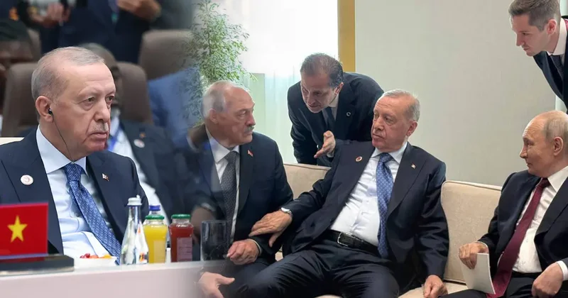 Erdoğan, Putin ve Lukaşenko dan samimi görüşme: Şanghay zirvesinden dikkat çeken kareler