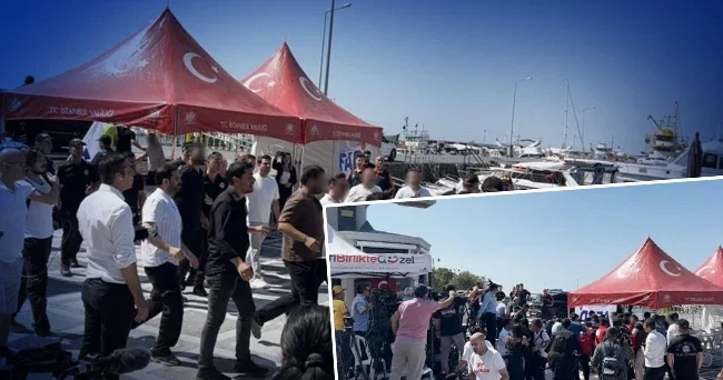 Silivri’de gergin anlar: Basın mensuplarına saldırı kamerada