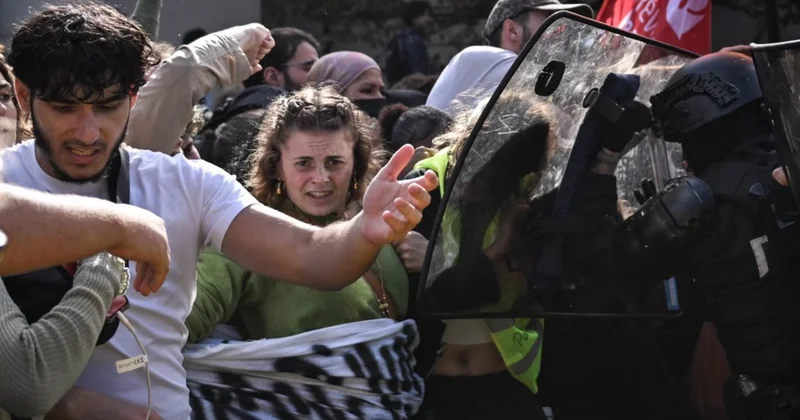 Fransa da lise protestoları ülke geneline yayıldı, 65 okul çalışanı yaralandı
