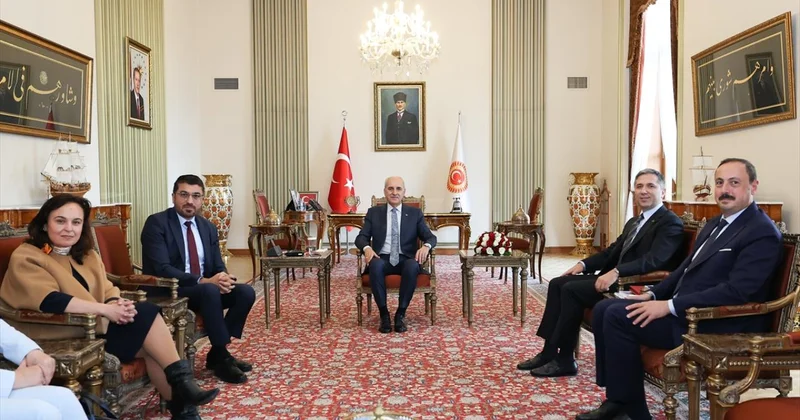 TBMM Başkanı Kurtulmuş, Almanya Türkiye Parlamentolar Arası Dostluk Grubu Başkanı Yüksel i kabul etti