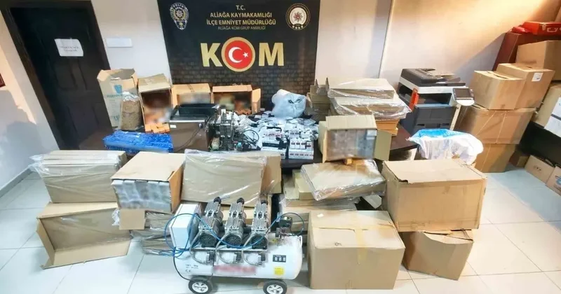 İzmir’de 5 milyon liralık dev kaçakçılık operasyonu: 15 şüpheliye adli işlem