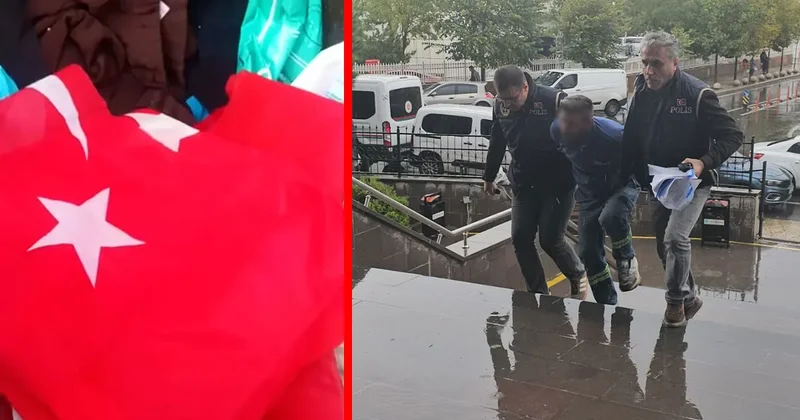 Önce Türk bayraklarını çöpe attı ardından sosyal medyada paylaştı! O provokasyonun altından kendisi çıktı