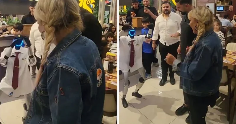 Safiye Soyman restoranda robotla karşılaştı: Önce korktu sonra göbek attı Sözcü Gazetesi