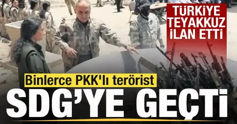 Binlerce PKK lı terörist SDG ye geçti! Türkiye teyakkuz ilan etti