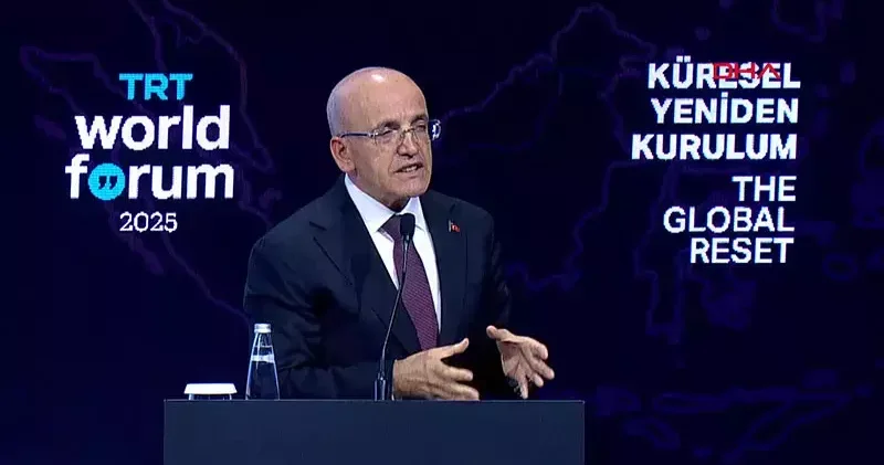 Hazine ve Maliye Bakanı Mehmet Şimşek TRT World Forum unda konuştu