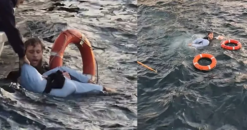 SON DAKİKA... İstanbul Boğazı nda hareketli anlar: Denize düşen genç kadını kurtarmak için seferber oldular!