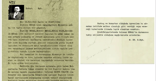 MİT, hakkında romanlar yazılıp filmler çekilen İngiliz Kemal e ilişkin belge paylaştı Ankara Haberleri