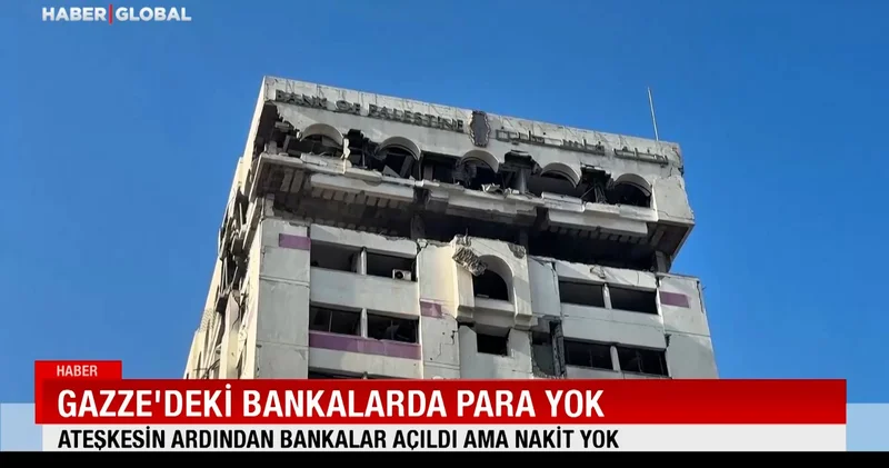 Gazze deki bankalarda para yok: Ateşkesin ardından bankalar açıldı ama nakit yok