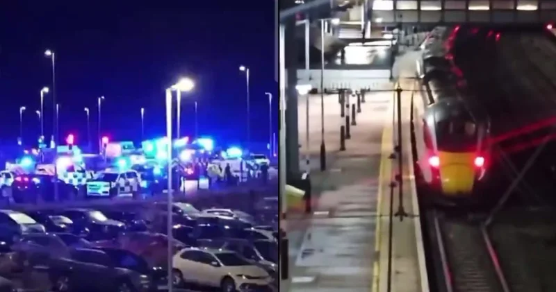 İngiltere de trende dehşet anları! Bıçaklı saldırıda çok sayıda kişi yaralandı